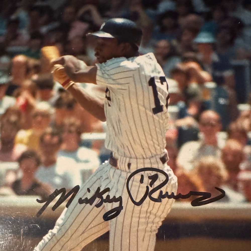 Mickey Rivers Signed New York Yankees #17 Photo - Picture 2 of 5